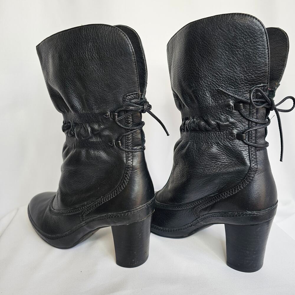 Clarks 6.5 Mid-Calf Leather Steampunk , Fairygrunge 90S Y2K - Picture 3 of 7